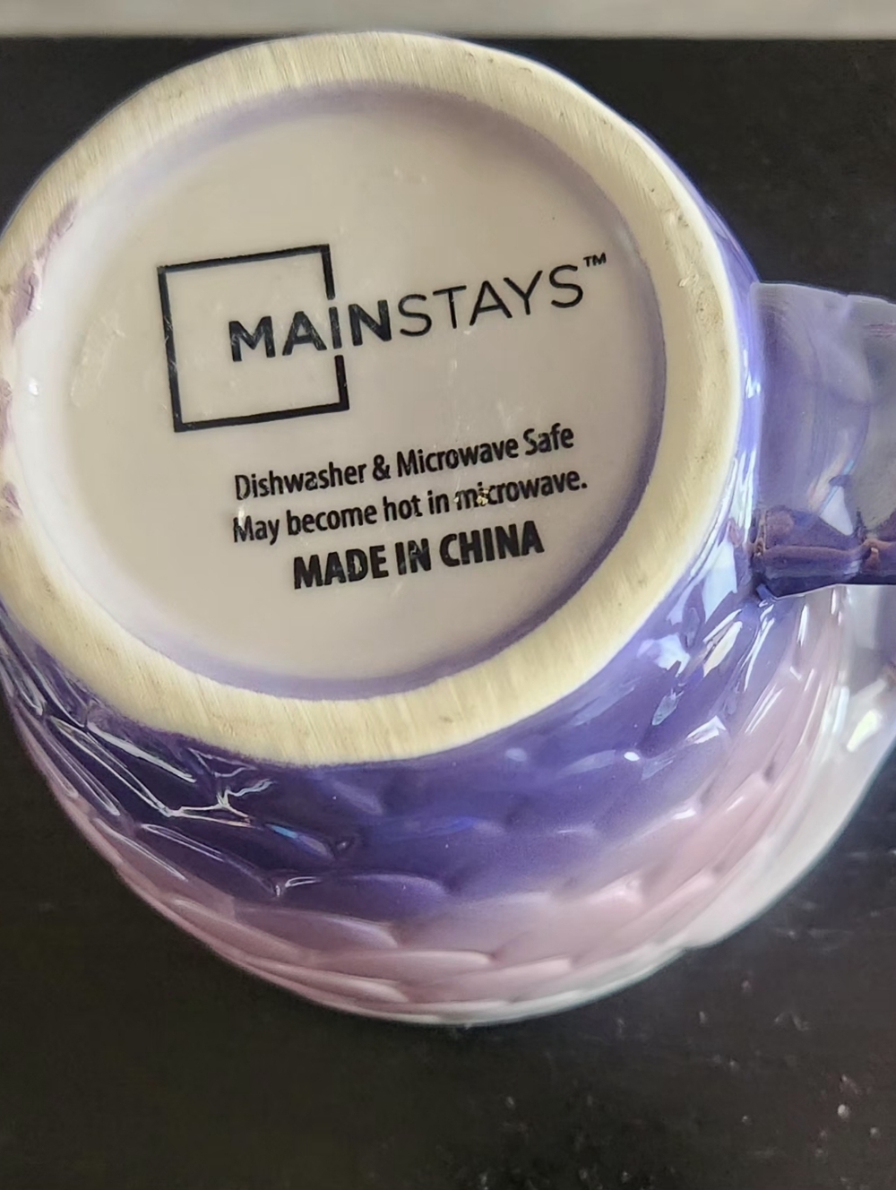 Ceramic Purple Mermaid Tail Coffee Tea Mug Seas The Day - Picture 4 of 6